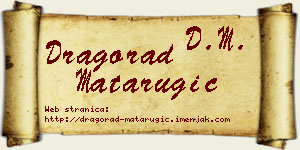 Dragorad Matarugić vizit kartica